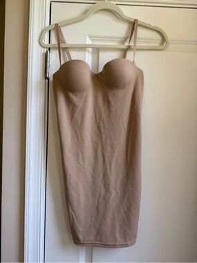 Flexees Nude/Tan Shapewear Slip with Hook Closure